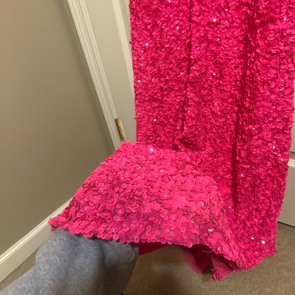 Hot pink sherri hill prom dress - Picture 6 of 10